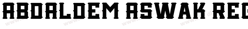 ABDALDEM Aswak Regul字体转换
